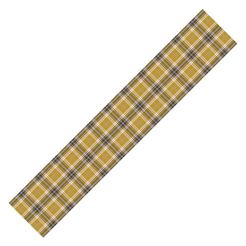Heather Dutton Headmaster Plaid Yellow Table Runner