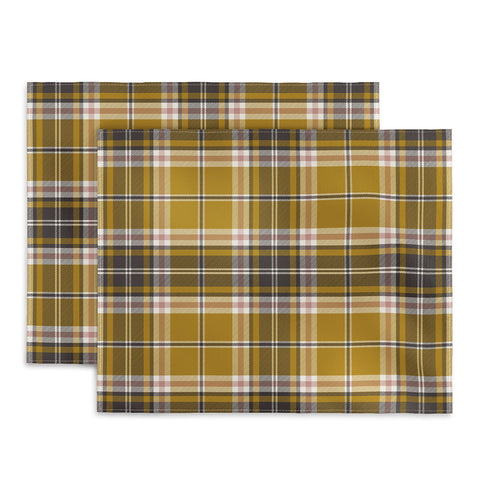 Heather Dutton Headmaster Plaid Yellow Placemat