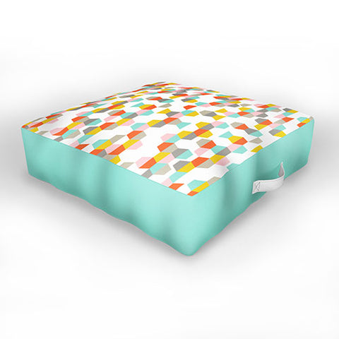 Heather Dutton Hex Code Outdoor Floor Cushion