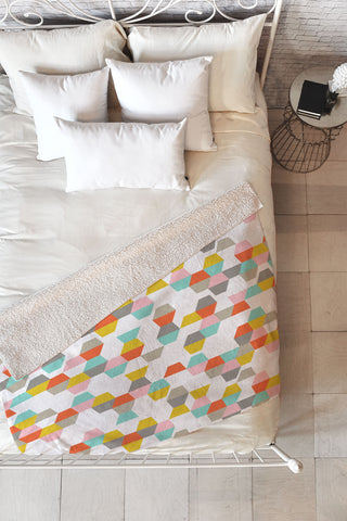 Heather Dutton Hex Code Fleece Throw Blanket