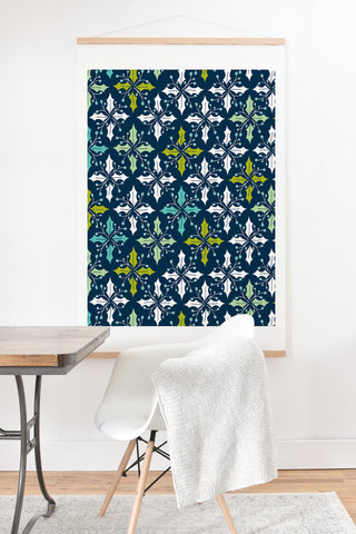 Heather Dutton Holly Go Lightly Midnight Art Print And Hanger
