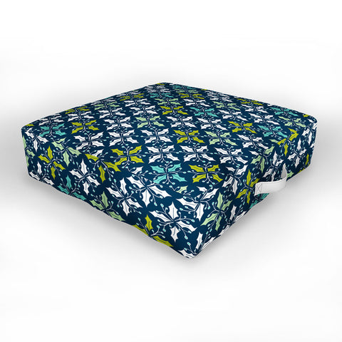 Heather Dutton Holly Go Lightly Midnight Outdoor Floor Cushion