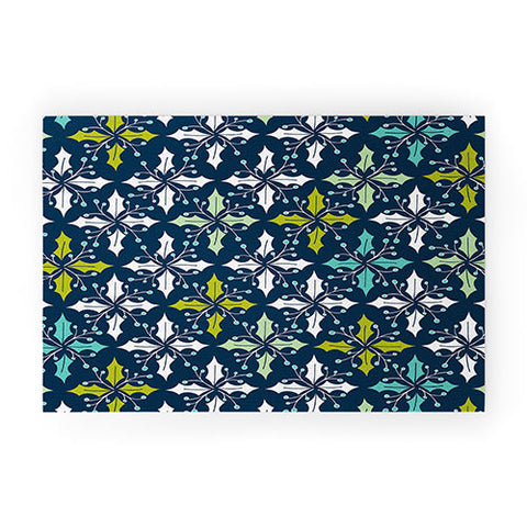 Heather Dutton Holly Go Lightly Midnight Welcome Mat