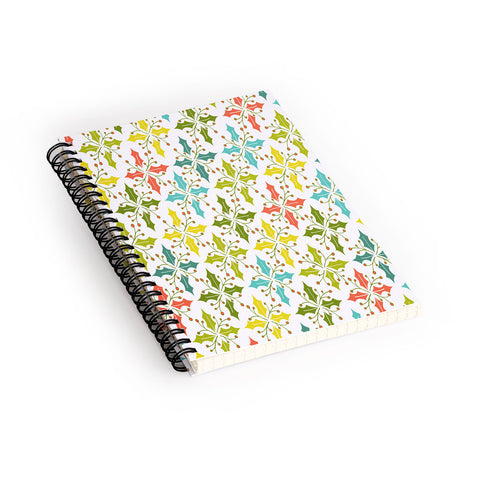 Heather Dutton Holly Go Lightly White Spiral Notebook