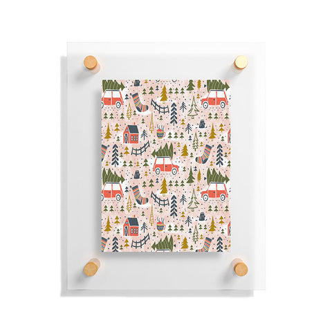 Heather Dutton Home For The Holidays Blush Floating Acrylic Print