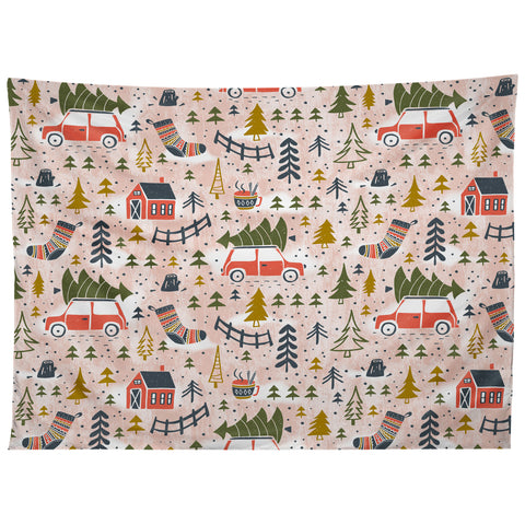 Heather Dutton Home For The Holidays Blush Tapestry