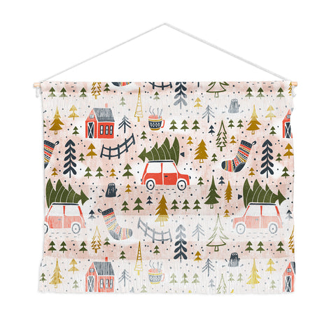 Heather Dutton Home For The Holidays Blush Wall Hanging Landscape