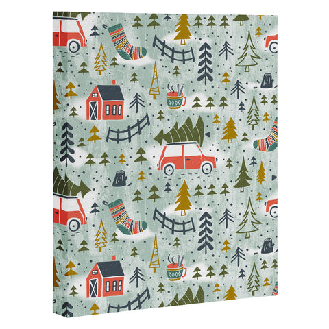 Heather Dutton Home For The Holidays Mint Art Canvas