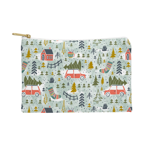 Heather Dutton Home For The Holidays Mint Pouch
