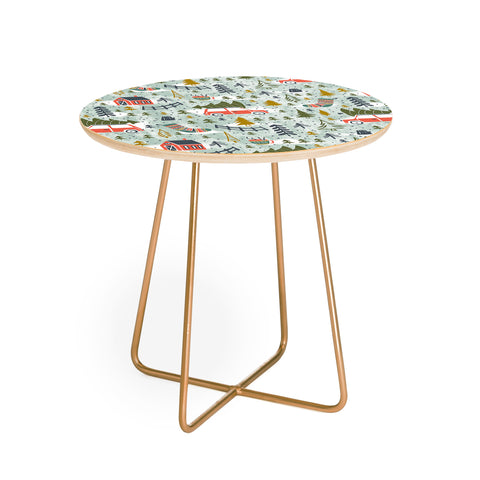 Heather Dutton Home For The Holidays Mint Round Side Table