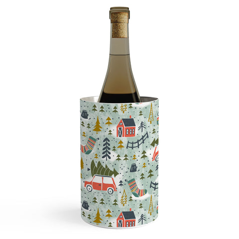 Heather Dutton Home For The Holidays Mint Wine Chiller