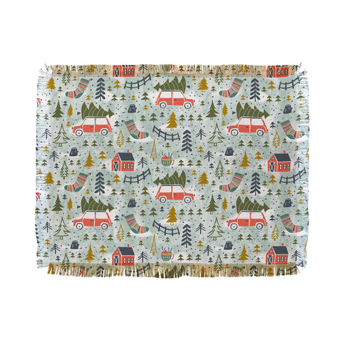 Heather Dutton Home For The Holidays Mint Throw Blanket