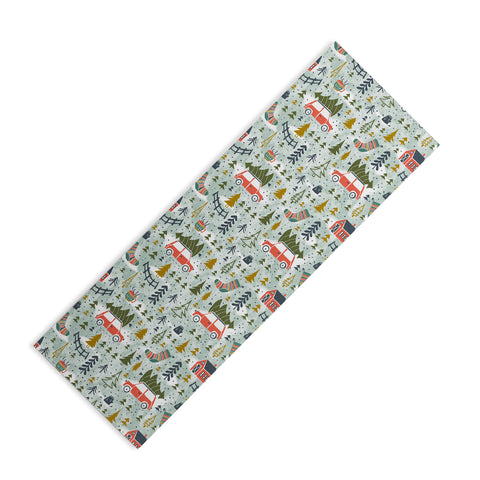 Heather Dutton Home For The Holidays Mint Yoga Mat