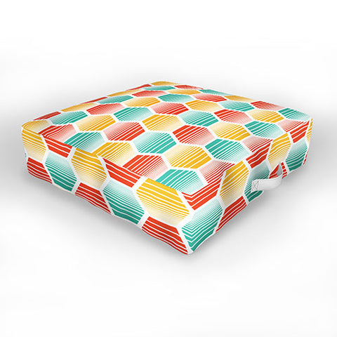 Heather Dutton Honey Jive Summerlicious Outdoor Floor Cushion