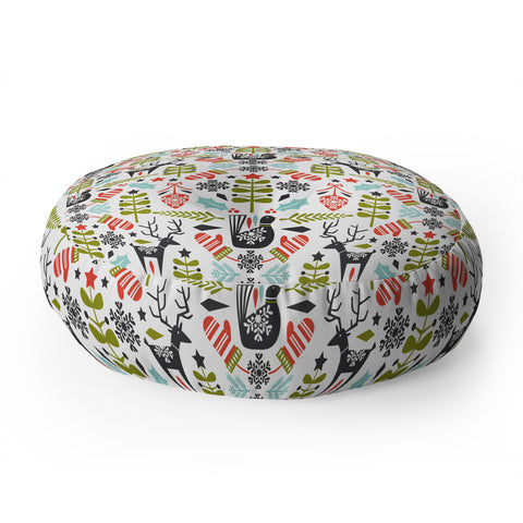 Heather Dutton Hygge Holiday Floor Pillow Round