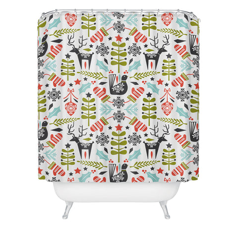 Heather Dutton Hygge Holiday Shower Curtain