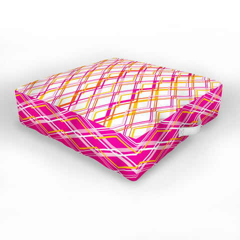 Heather Dutton Intersection Bright Outdoor Floor Cushion