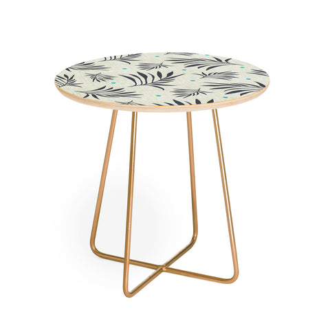 Heather Dutton Island Breeze Bleached Beige Round Side Table