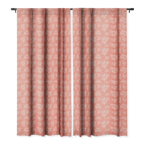 Heather Dutton Island Breeze Living Coral Blackout Window Curtain