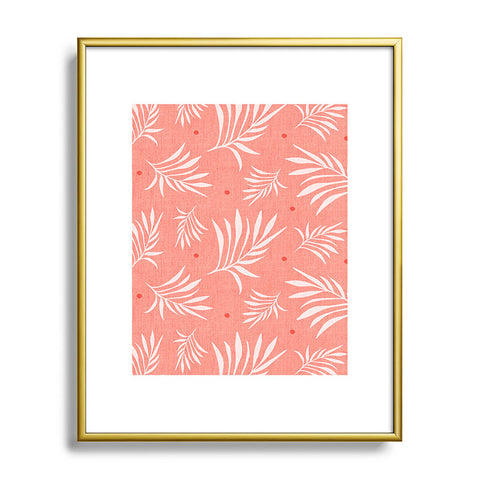 Heather Dutton Island Breeze Living Coral Metal Framed Art Print