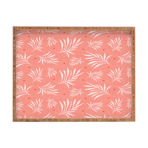 Heather Dutton Island Breeze Living Coral Rectangular Tray