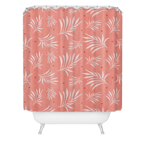 Heather Dutton Island Breeze Living Coral Shower Curtain