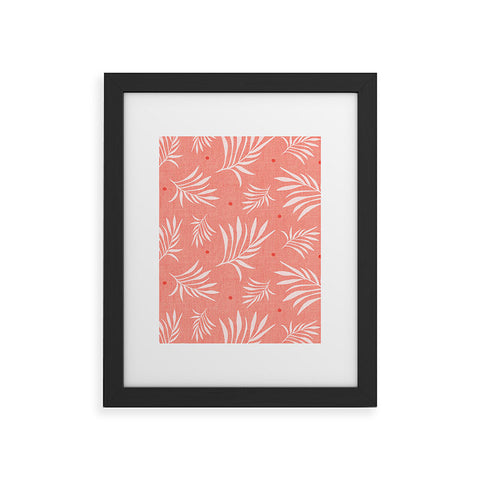 Heather Dutton Island Breeze Living Coral Framed Art Print