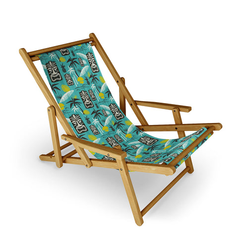 Heather Dutton Island Tiki Aqua Sling Chair