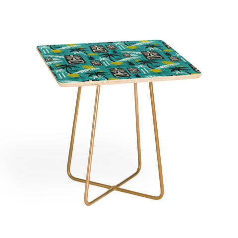 Heather Dutton Island Tiki Aqua Side Table