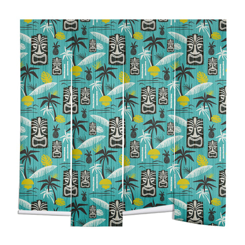 Heather Dutton Island Tiki Aqua Wall Mural