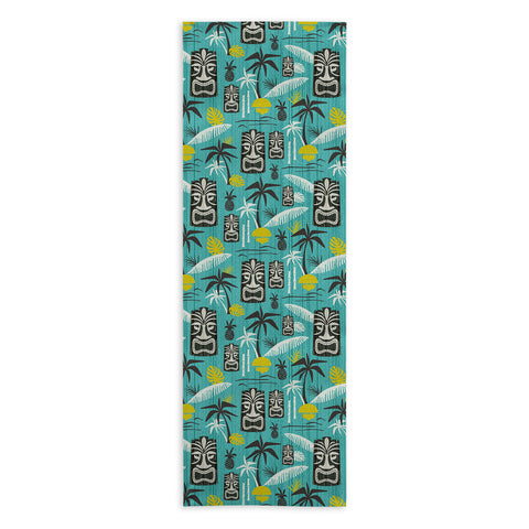 Heather Dutton Island Tiki Aqua Yoga Towel