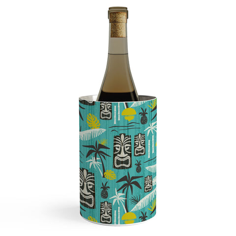 Heather Dutton Island Tiki Aqua Wine Chiller