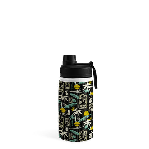 Heather Dutton Island Tiki Black Water Bottle