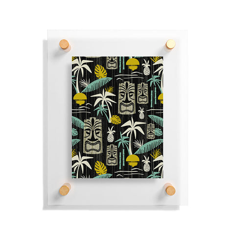 Heather Dutton Island Tiki Black Floating Acrylic Print