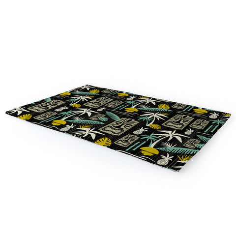 Heather Dutton Island Tiki Black Area Rug