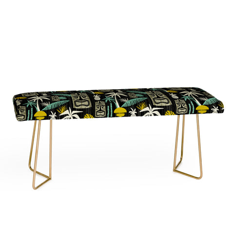 Heather Dutton Island Tiki Black Bench