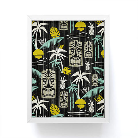 Heather Dutton Island Tiki Black Framed Mini Art Print