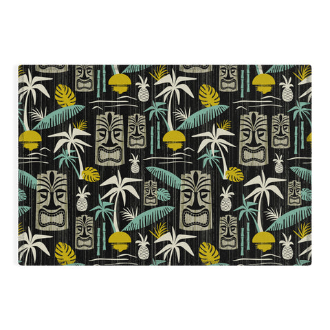 Heather Dutton Island Tiki Black Outdoor Rug