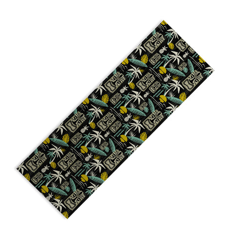 Heather Dutton Island Tiki Black Yoga Mat