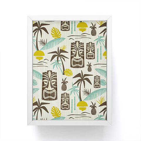 Heather Dutton Island Tiki Tan Framed Mini Art Print