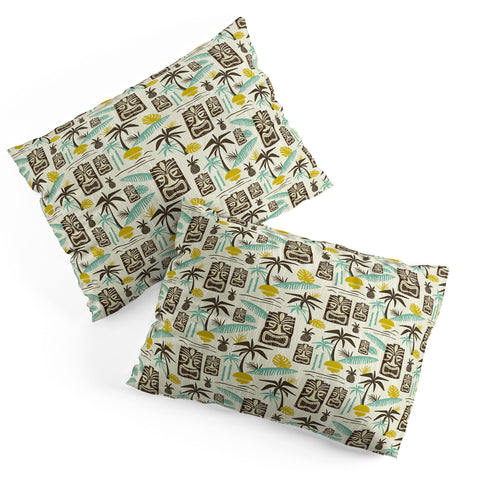 Heather Dutton Island Tiki Tan Pillow Shams
