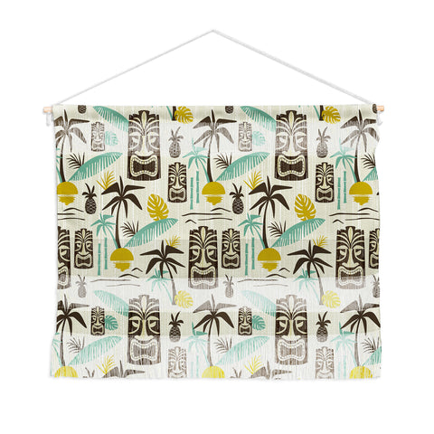 Heather Dutton Island Tiki Tan Wall Hanging Landscape