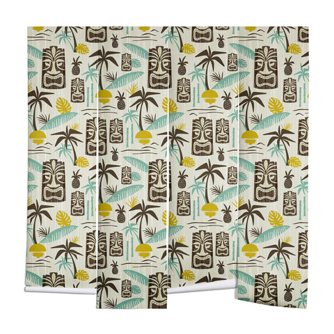Heather Dutton Island Tiki Tan Wall Mural