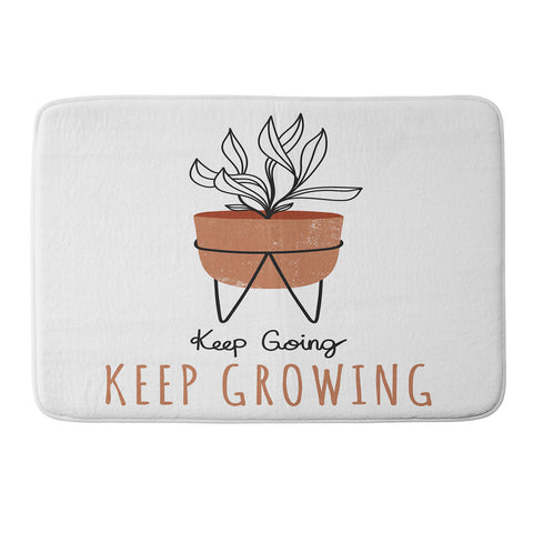 Heather Dutton Keep Going Keep Growing Memory Foam Bath Mat