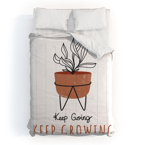 Heather Dutton Keep Going Keep Growing Comforter