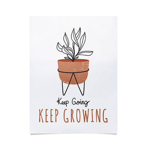 Heather Dutton Keep Going Keep Growing Poster