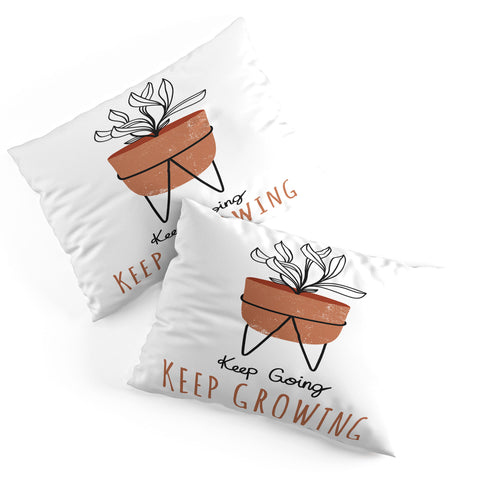 Heather Dutton Keep Going Keep Growing Pillow Shams