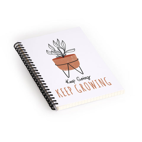 Heather Dutton Keep Going Keep Growing Spiral Notebook