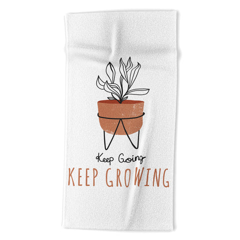 Heather Dutton Keep Going Keep Growing Beach Towel