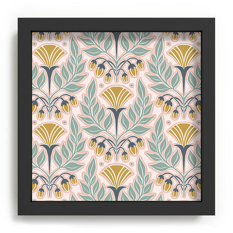 Heather Dutton La Floraison Blush Pink Recessed Framing Square